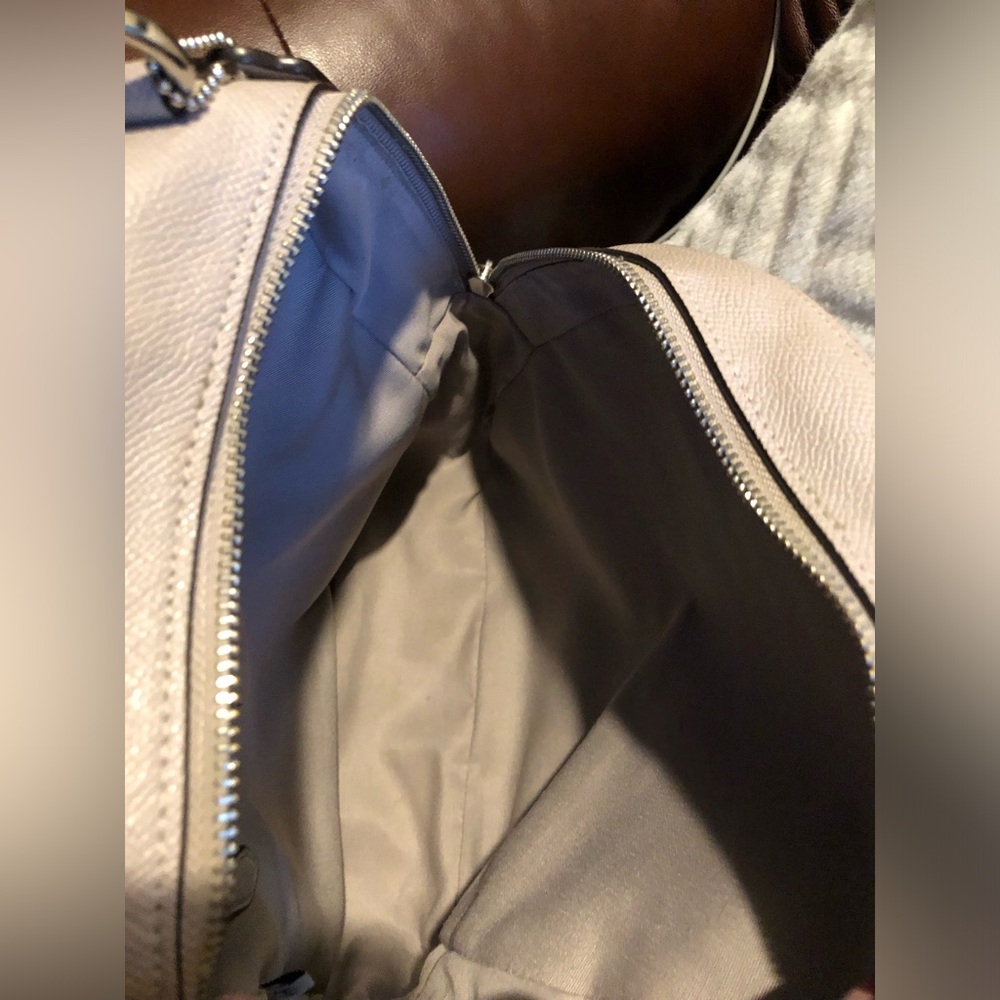 Coach Taupe Leather Backpack Purse - Picture 12 of 13